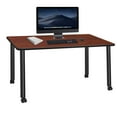 thumbnail image 2 of Regency Kee 66 x 24 in. Mobile Desk- Cherry Top, Black Legs, 2 of 8