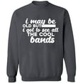 thumbnail image 2 of OXI Crewneck Sweatshirt - The Cool Bands, Basic Casual Sweatshirts for Men's and Women Fleece Sweatshirt Long Sleeve - Charcoal Small, 2 of 2