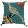 Vintage Bird Boucle Embroidered Decorative Throw Pillow, 20x20" by Drew Barrymore Flower Home