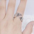 thumbnail image 2 of Ring with angel wings in sterling silver, adjustable size, 2 of 5
