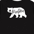 thumbnail image 4 of Inktastic Montana White Bear Silhouette Boys or Girls Long Sleeve Toddler T-Shirt, 4 of 5