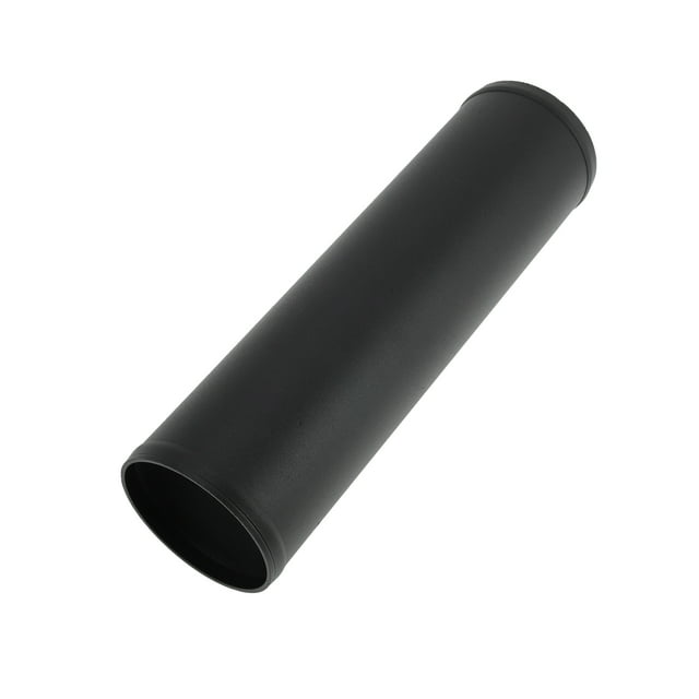 Tubo de intercambiador de calor de aleación de aluminio recto de 3" OD 6064, manguera de conexión de admisión de aire con granallado de superficie y rodillo de bead doble de 11.8" de longitud en negro