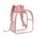 thumbnail image 4 of Mochila de PVC transparente, mochila transparente, impermeable, resistente, para uso diario, mochila informal. Rosa, 4 of 9