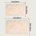 thumbnail image 6 of Unique Bargains Shell Pattern Bath Mat Memory Foam Non-Slip Bath Rugs Khaki 20" x 32", 6 of 6