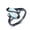 Black, variant on Elegant S-Shaped Horse Eye Ring: Exquisite Metal Design with Unique Open Band Style for Women and Men
