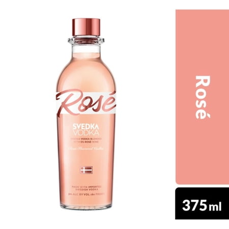 SVEDKA Rose Flavored Vodka, 375 ml Bottle, 30% ABV
