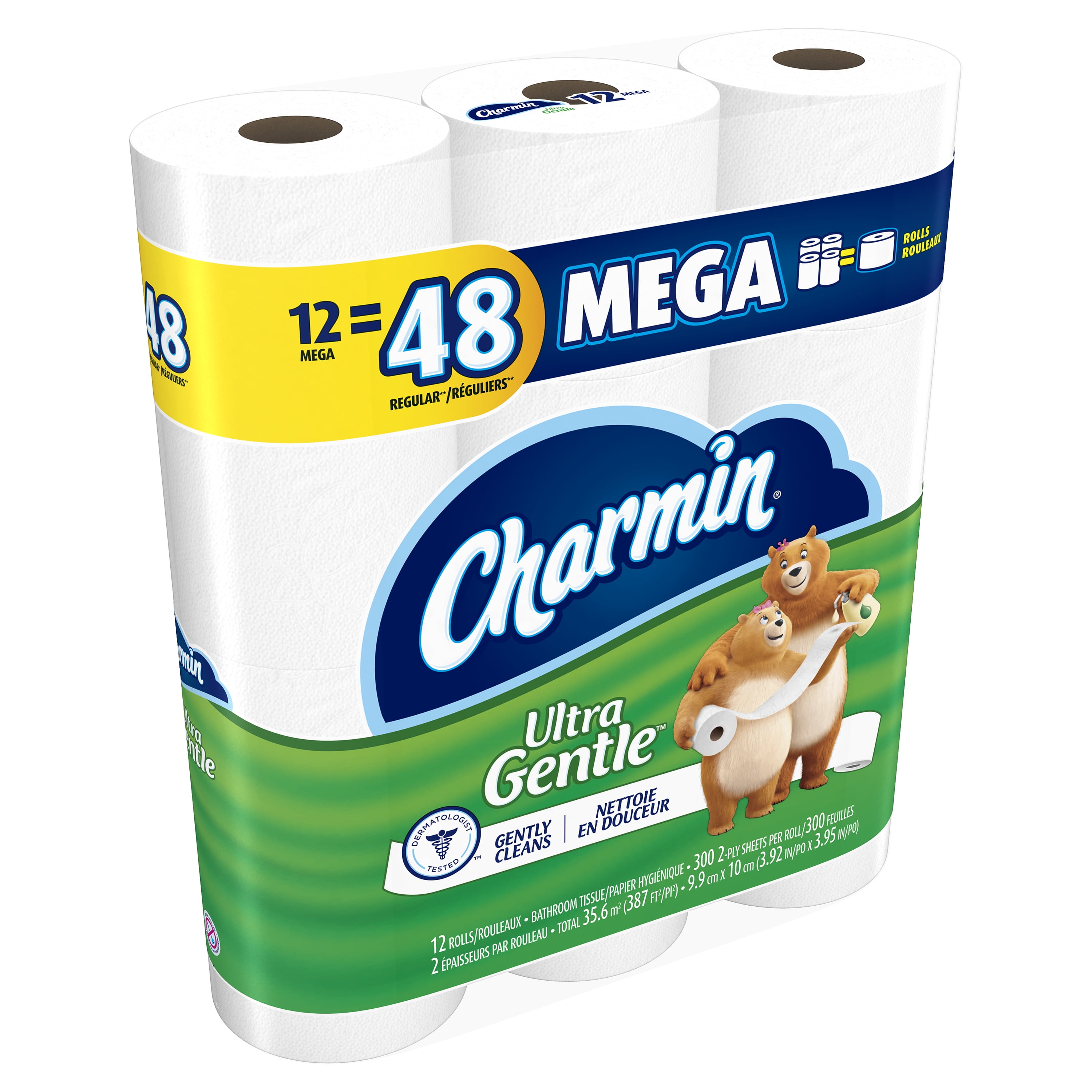 4 Layers Dissolvable Toilet Paper Ultra Strong Toilet Paper for Camping Marine Professional Bulk Toilet Paper with Individually Wrapped Standard Rolls 12 Rolls Ultra Gentle Care Toilet Paper 