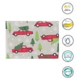thumbnail image 3 of St. Nicholas Square Christmas Kitchen Tablecloth,  Flannel Backing, Cars and Red Truck Theme, 52 x 70 inches, 3 of 5
