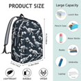 thumbnail image 5 of Cute Dinosaur Pattern Backpack for School,Cute School Bag,Schoolbag with Adjustable Shoulder Straps & Padded Back,15.7"x11.8"x5.5", 5 of 5