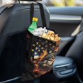 thumbnail image 4 of Yuyamidu Fire Wolf Car Trash Bag for Front Seat, Back Seat, Headrest American Flag Car Garbage Bags Accessory Foldable Auto Garbage Bag Holder for Cars SUVs Vans, 4 of 7