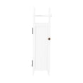 thumbnail image 2 of Armoire de Rangement Deluxe en Bois Blanc avec Distributeur de Papier Toilette, 2 of 8