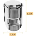 thumbnail image 2 of Pack de 2 tapones para botellas de champán de acero inoxidable., 2 of 7