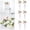 A518 Pink 18.1x10.6x2.4", variant on 6Pcs Wedding Chair Decorations Pew Flowers For Wedding Aisle Decoration Pew Flowers With Artificial Flowers Eucalyptus And Ribbons For Chair Party Ceremony, Light Yellow