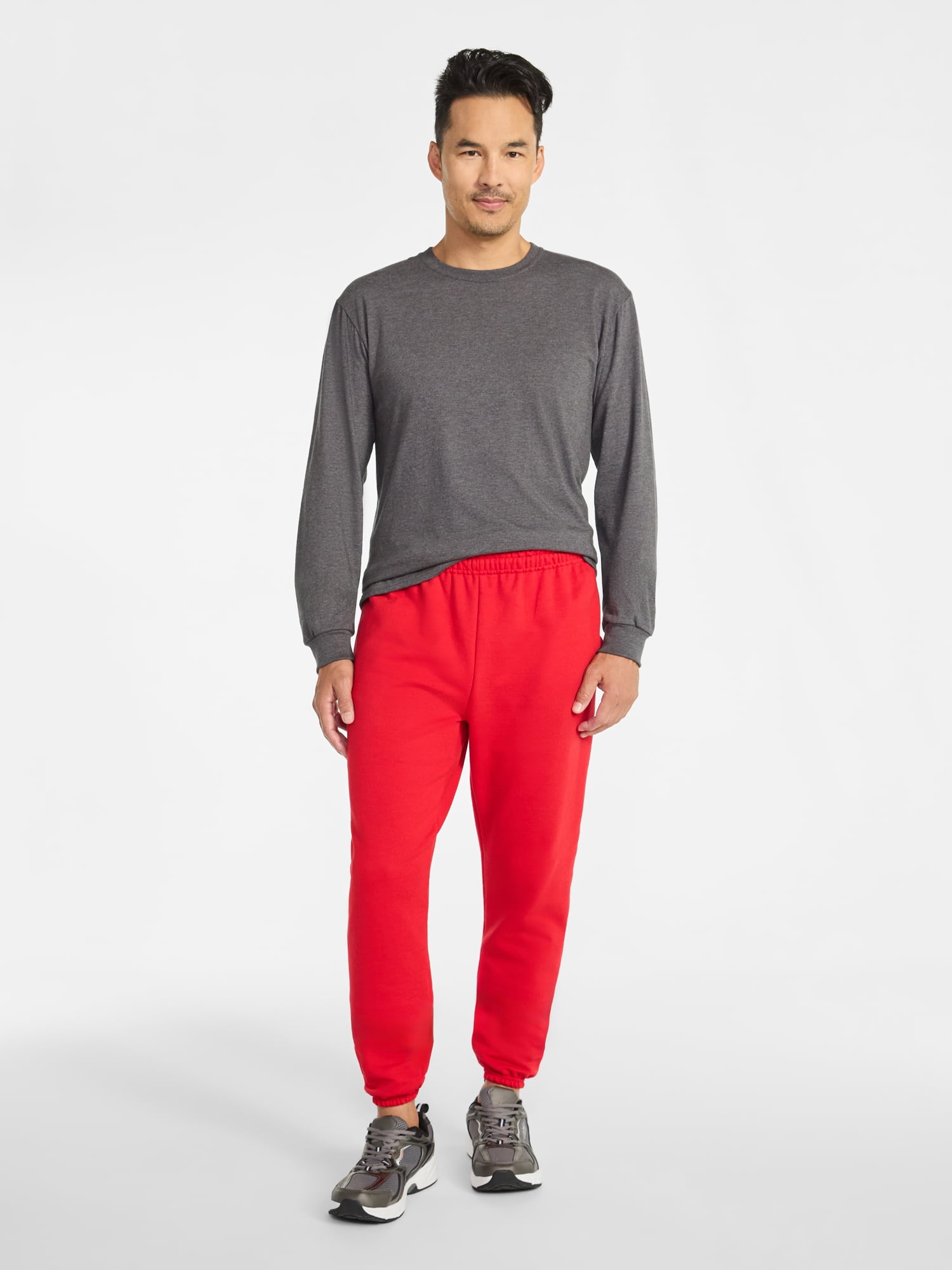 Athletic Works Men's and Big Men's Fleece Jogger Sweatpants, Sizes XS-4XLT