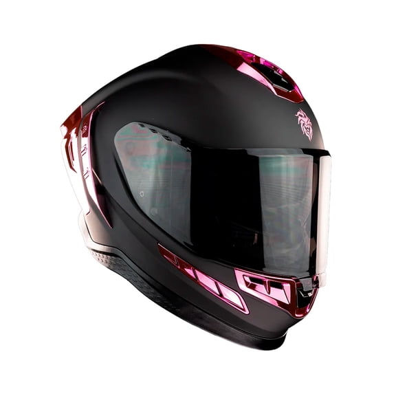 Casco Integral Para Moto Kov Ekho Negro Rosa