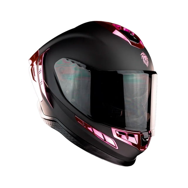 Casco Integral Para Moto Kov Ekho Negro Rosa