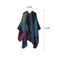 thumbnail image 2 of Shawls for Women Ponchos Scarf Womens Shawls and Wraps Cape Coat Open Front Blanket Purple, 2 of 6