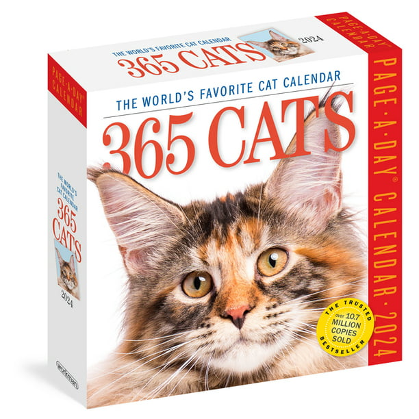 365 Cats PageADay Calendar 2024 The World's Favorite Cat Calendar