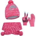 thumbnail image 1 of Gorros de punto para niños de otoño e invierno, bufandas, guantes, gorros con copos de nieve, gorros con estampado de coches de dibujos animados, para mantenerse abrigados, 1 of 6