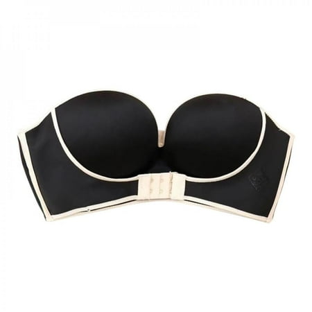 

Spree Women Padded Bra Gather Strapless Bra Women Super Push Up Bra Lingerie Invisible Brassiere With Front Closure Bras