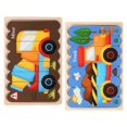 thumbnail image 1 of Rompecabezas de , niños vehículo Animal 3D rompecabezas de juguete de dos cara tirarere de rompecabezas de apilamiento de rompecabezas juguete Mezclador de camión CUTICAT Rompecabezas Montessori, 1 of 8