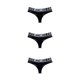 thumbnail image 2 of Minnieouse Tanga femenina malla sin costuras T espalda letra impresa ropa interior Tanga elástico talla grande Yoga calzoncillos calzoncillos Type1 NO1, 2 of 6