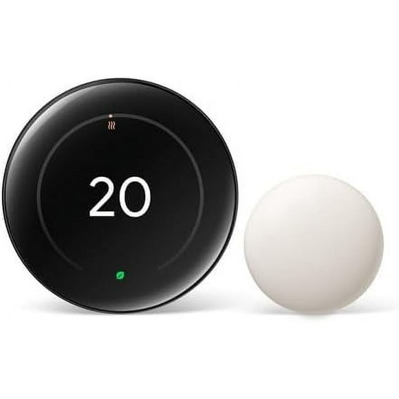 Google Nest | Wi-Fi Smart Learning Thermostat (4th Generation) - Polished Obsidian