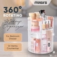 thumbnail image 2 of Organizador de maquillaje Masirs, estante giratorio y ajustable en altura, 2 of 6