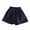 Black, variant on Paiwinds Girls Summer Fashion Solid Color Loose Wide Leg Shorts Soft Cotton Elastic Waist Casual Kids Pants