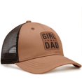 thumbnail image 2 of Girl Father Daddy Dad Leather Patch Hat Birthday for Dad Papa from Daughter Son Adjustable Trucker Hat, 2 of 3