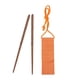 thumbnail image 1 of Palillos de viaje de 200 mm con bolsa, reutilizables, chinos, de acero inoxidable, de madera, portátiles, aptos para lavavajillas. Madera completa, 1 of 9