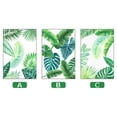 thumbnail image 1 of 60x100cm Customized Green Leaves Window Film Static Glass Sticker Office Balcony Bathroom Frosted Decorative Film Window Stickers, Green, 1 of 3