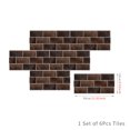 thumbnail image 4 of Yeetfub 6 Sheet Peel and Stick Backsplash Subway Tile for Kitchen 6"x12" Waterproof Backsplash Tile Peel and Stick Wall Tiles for Bathroom Kitchen Camper Shower Furniture Brown, 4 of 7