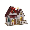thumbnail image 1 of Decoración Navideña Colgante de Casa de Madera Adornos Navideños Luminosos de Bricolaje Adornos de Escritorio Adornos Colgantes B, 1 of 5