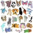 thumbnail image 4 of 50 PCS Stickers Pack, Waterproof Cute Cool Teens Funny Theme Stickers, DIY Fashion Trendy Creative Decal, Personalized Your Own MacBook , Laptop, Guitar, Luggage, Skateboard, Car (Animals), 4 of 4