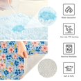 thumbnail image 3 of Yayeee Bath Rug for Bathroom Floor Non Slip Contour Fluffy Soft Absorbent Mat, 20"x24", Small Pink Flower, 3 of 7