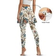 thumbnail image 2 of FUIALDOLG Floral Skirted Leggings for Women Breathable Tennis Golf Skorts WomensTennis Outfits Gym Workout Running Yoag Leggings With Skirt,Size M, 2 of 7