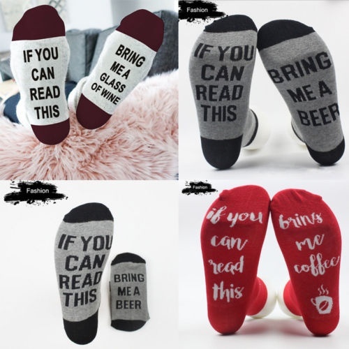 Details about  / If You Can Read This Bring Me A Beer A Wine//Coffee Women Men Socks Unisex Socks