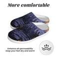 thumbnail image 6 of KLL Mystery House Halloween Night Pattern Adult Unisex Cozy Slippers,Fuzzy Slip-on Slippers TPR Sole Slippers Comfort Plush Home Footwear for Indoor & Outdoor-46/47, 6 of 7