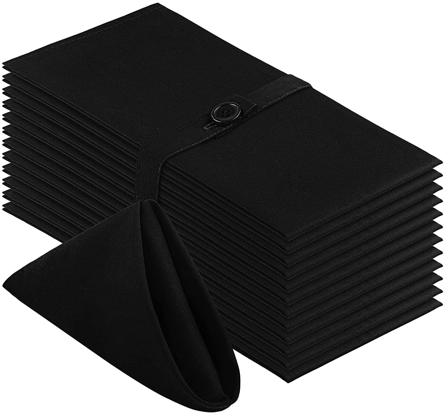 12 Pieces Dinner Napkins Washable Napkins Cotton Solid Color Dinner