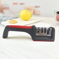 thumbnail image 4 of Knife Sharpener, Work Sharp Knife Sharpener, Revolutionize Your Kitchen with The Multi-functional Handheld Knife Sharpener for Sharpening and Honing Four Different Types of Blades(Black, 2.2*8.7in), 4 of 6