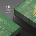thumbnail image 4 of wall26 Canvas Print Wall Art Brazilian Flag on Vintage Retro Wood Panels Pop Culture Cultural Digital Art Modern Art Traditional Colorful for Living Room, Bedroom, Office - 12"x18", 4 of 5