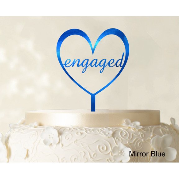 "Monogram Wedding Cake Topper Custom Mirror Cake Topper Color Option Available 5.5""-6.5"" Inches Wide"