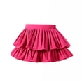 thumbnail image 5 of Summer Girls Cake Skirt Tiered Ruffle Dressy Casual Pleated A Line Shorts For Toddler Kids Apparel, 5 of 5
