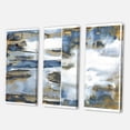 thumbnail image 3 of Gold and Dark Blue Abstract Waves III 28 in x 36 in Painting Canvas Art Print, by Designart, 3 of 3
