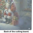 thumbnail image 3 of Basset Hound and Santa Claus Glass Cutting Board 12 in x 15 in, 3 of 5