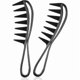 thumbnail image 1 of 2 pcs wide tooth combs salon large afro combs curling comb wide tooth comb, hair styling comb., 1 of 5
