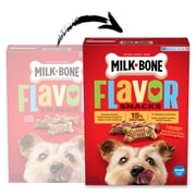 Milk Bone Flavor Snacks Small Dog Biscuits, Flavored Crunchy Dog Treats, 24 oz Box