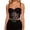 Black, variant on Built in Bra Tank Tops for Women Mesh Rhinestone Detachable Straps Bustier for Shapewear and Outerwear Camisole with Built in Bra Black,40