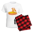 thumbnail image 5 of CafePress - Vintage Wisconsin Cheese Pajamas - Women's Short Sleeve Print T-Shirt and Pants Light Cotton Pajama Set, 5 of 7